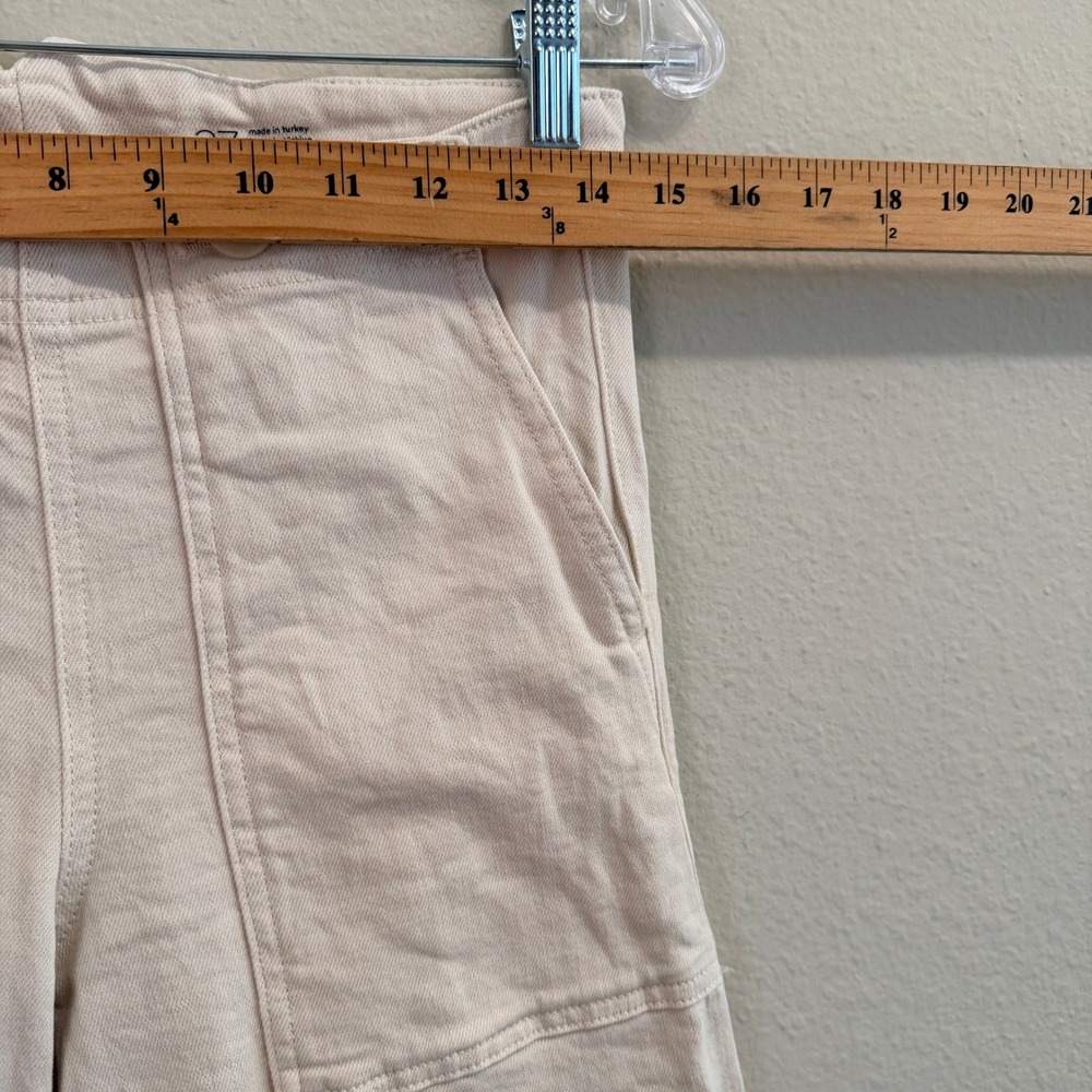 PILCRO Anthropologie The Kit High Rise Wide Leg Utility Trouser Jeans Size 27 - Picture 12 of 14